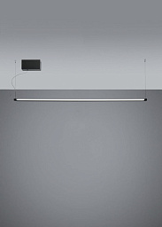 F39A01 Anthracite - 3000K Fabbian Pivot подвесной светильник антрацитового цвета с прямоугольным корпусом