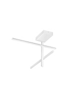 Triac Dimmable Sandy White Aluminium & Acrylic Sandy White Steel Base LED 25Watt 220-240Volt 955Lm IP20 3200K L:51 W:51 H:31.2 cm