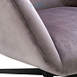 112062 Swivel Chair & Ottoman Nautilus roche taupe velvet Eichholtz