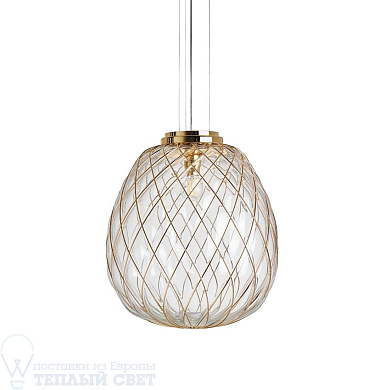подвесной светильник с прозрачным абажуром в форме яйца