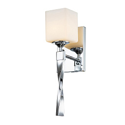 KL-MARETTE1-PC Kichler Marette настенное бра с прямоугольным матовым стеклянным плафоном на хромированном кронштейне