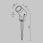 O025FL-01B Maytoni Scope Ландшафтный светильник 20W Черный — фото 9