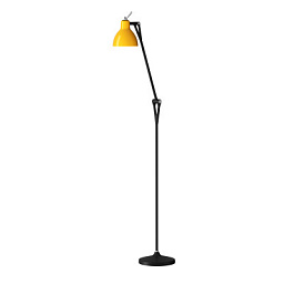 Rotaliana Luxy F1 торшер с шарниром чёрный; жёлтый 1LXF100501ER0