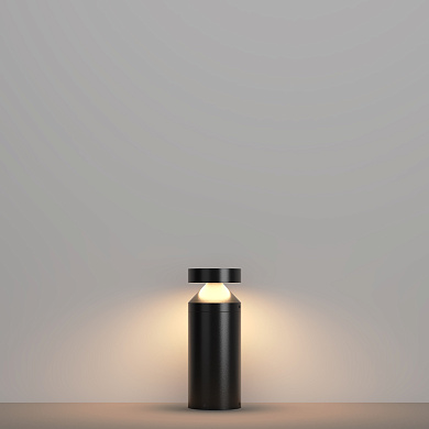 ландшафтный светильник боллард графитовый с рассеивателем