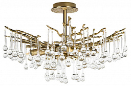 10351/600C AB Loft It Coral потолочный светильник с бронзовой конструкцией и подвесными стеклянными элементами