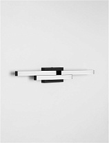 Matt Black Aluminium & Acrylic LED 14Watt 220-240Volt 1342Lm IP44 4000K L:60 W:7 H:9 cm