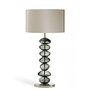 Large Adam Lamp Charcoal with Nickel base Porta Romana