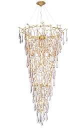 REINA SP34 D1200 GOLD PEARL Crystal Lux REINA подвесная люстра каскадной формы с множеством хрустальных подвесов