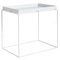 Tray Table L 40×60 см, сталь, порошковая окраска, белый
