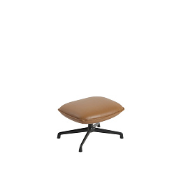 DOZOTSWURA1001 Muuto Doze пуф кожаный вращающийся коньячный антрацит