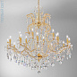 Kolarz BELVEDERE 0413.812+6.3.SpT люстра золото 24 карата ø94cm высота 110cm мин. высота 135cm макс. высота 165cm 12+6 ламп e14 — фото 1