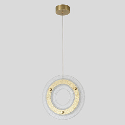DIEGO SP25W LED BRASS Crystal Lux DIEGO подвесной светильник кольцевой формы с латунным ободом и светодиодной подсветкой
