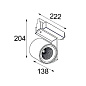 Single round LED Tre dim GI накладной потолочный светильник Modular