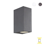 2L wall lamp dark gray SQ H:150 Tilos