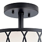 12.25" 2 Light Semi Flush Mount Black потолочный светильник 38254 Kichler — фото 1