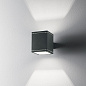 121963 Ideal Lux SNIF AP1 SQUARE ANTRACITE уличный настенный светильник антрацит — фото 1