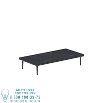 STYLETTO LOUNGE 140 СТОЛ АНТРАЦИТОВЫЙ КЕРАМИЧЕСКИЙ СТОЛ NERO MARQUINA Royal Botania
