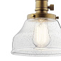 Avery 1 Light Bell Mini Pendant Natural Brass подвесной светильник 43850NBR Kichler — фото 2