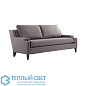 Nola Sofa Soot Textured Tweed Grey Ash диван Arteriors 8135