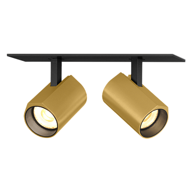 встраиваемый потолочный светильник черно-золотой