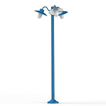 Belcour N° 6; Frosted glass E27 60W; Matt azure blue