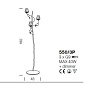 IDL Chloe 550/3P Chrome торшер — фото 1