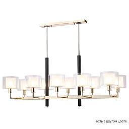 MAESTRO SP-PL10 L1100 GOLD Crystal Lux MAESTRO подвесная люстра с пятью цилиндрическими плафонами и горизонтальной штангой