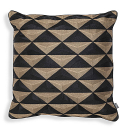 115065 Eichholtz Cushion квадратная подушка с контрастным треугольным узором и тёплыми оттенками