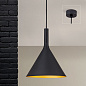 HL 6-1628 schwarz-gold Gunda Orion подвесной конический светильник — фото 6