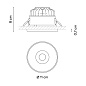 332611/10 Vibia Circle Trim Wide Ø 11 см - 3326 утопленный точечный светильник — фото 1