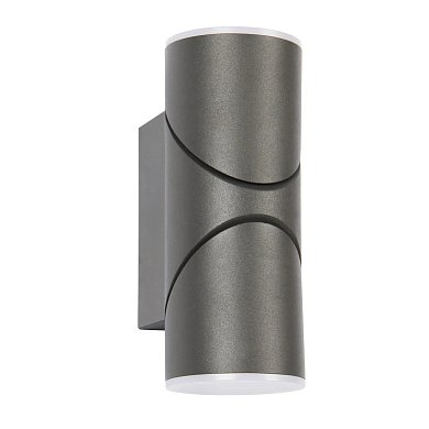 Уличный настенный светильник Favourite Pilon 3028-2W — уличный настенный цилиндр с двумя поворотными светодиодными плафонами