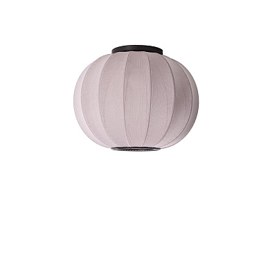 KW45 PI CW Knit-Wit Made By Hand Потолочный светильник Ø45 с розовым скандинавским абажуром