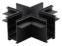 APL.0285.00.04 Aployt Magnetic track Х-образный встраиваемый соединитель для магнитного трека чёрного цвета