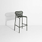 M0745418 WEEK-END Petite Friture Барный стул садовый металлический зеленый H80 — фото 1