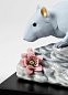 Фарфоровая статуэтка крысы из китайского зодиака The Rat Lladro, лимитированная серия 01009122 — фото 4