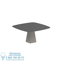 СТОЛ CONIX 150X150 CM НОЖКИ БЕТОН ЦЕМЕНТ СЕРЫЙ - СТОЛЕШНИЦА СТОЛА КЕРАМИЧЕСКАЯ ЧЕРНАЯ Royal Botania