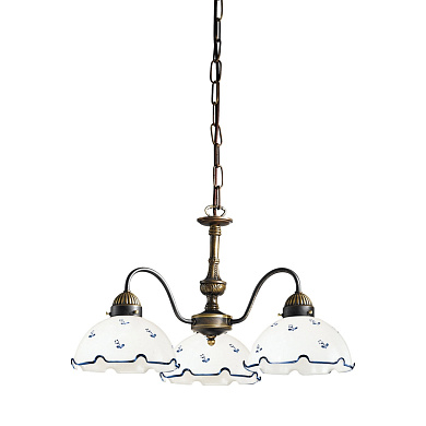 люстра с тремя плафонами