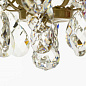 6 Arm Crystal Chandelier in Amber Coloured Brass люстра Gustavian 405804702