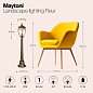 O414FL-01GB1 Maytoni Fleur Ландшафтный светильник 60W Черный с Золотом — фото 7