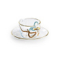 Seletti wears Toiletpaper Чашка для эспрессо из боросиликатного стекла с блюдцем Seletti PID429774