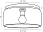 DA49028 Cut Large Flushmount Arteriors потолочный светильник