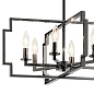 Downtown Deco 21.5" 6 Light Convertible Chandelier Midnight Chrome люстра 44128MCH Kichler — фото 5