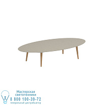 СТОЛ STYLETTO HIGH LOUNGE 250X130CM НОГИ ТИКА КЕРАМИЧЕСКАЯ СТОЛЕШНИЦА ЖЕМЧУЖНО-СЕРЫЙ Royal Botania