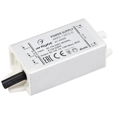 022205 Arlight блок питания ARPV-12012-D (12V, 1.0A, 12W)