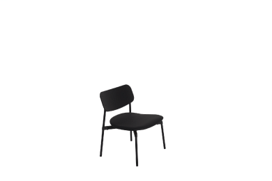 M0820305 FROMME Petite Friture Кресло с подлокотниками кожаное черное
