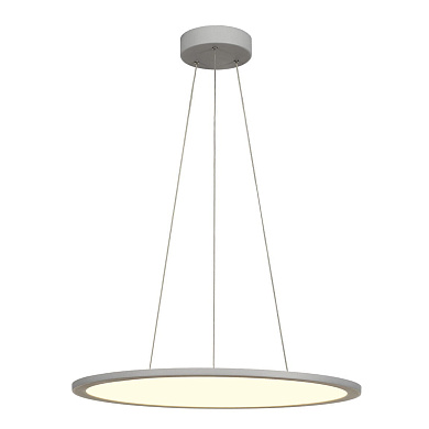 подвесной светильник с кольцевым корпусом серого цвета