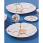 SE09613 Seletti Kintsugi Фарфоровая тарелка №3 — фото 4