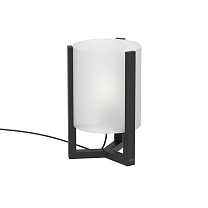 Tristar floor lamp 50cm Alu & handmade glass АЛЮМИНИЕВЫЙ СВЕТИЛЬНИК С ПОКРЫТИЕМ TRISTAR, ВЫСОТА 50 СМ, С КРЕПЛЕНИЕМ E27 И МАТОВЫМ ОПАЛОВЫМ СТЕКЛОМ, АНТРАЦИТ Royal Botania