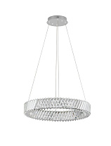 Triac Dimmable Clear Crystal & Nickel Metal Base LED 46Watt 220-240Volt 3220Lm IP20 3000K D:60 H:210 cm