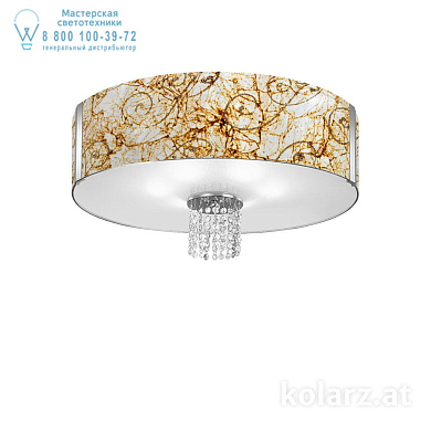 потолочный светильник круглый золотой